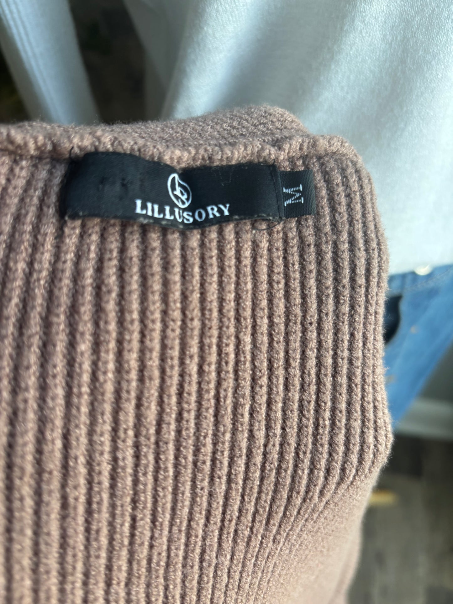 Neutral Natural Cardigan Medium