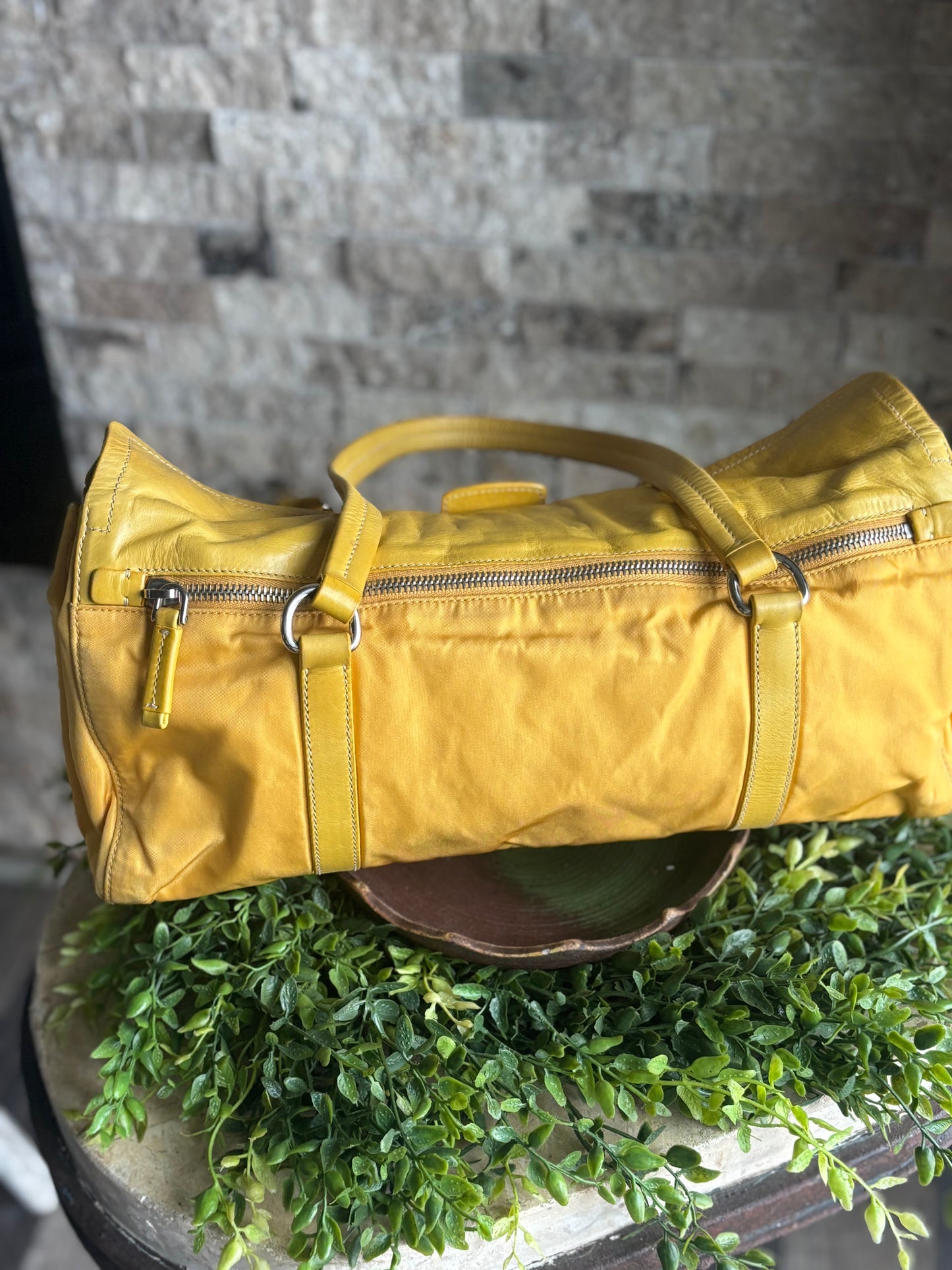 Authentic Prada in Bright Yellow