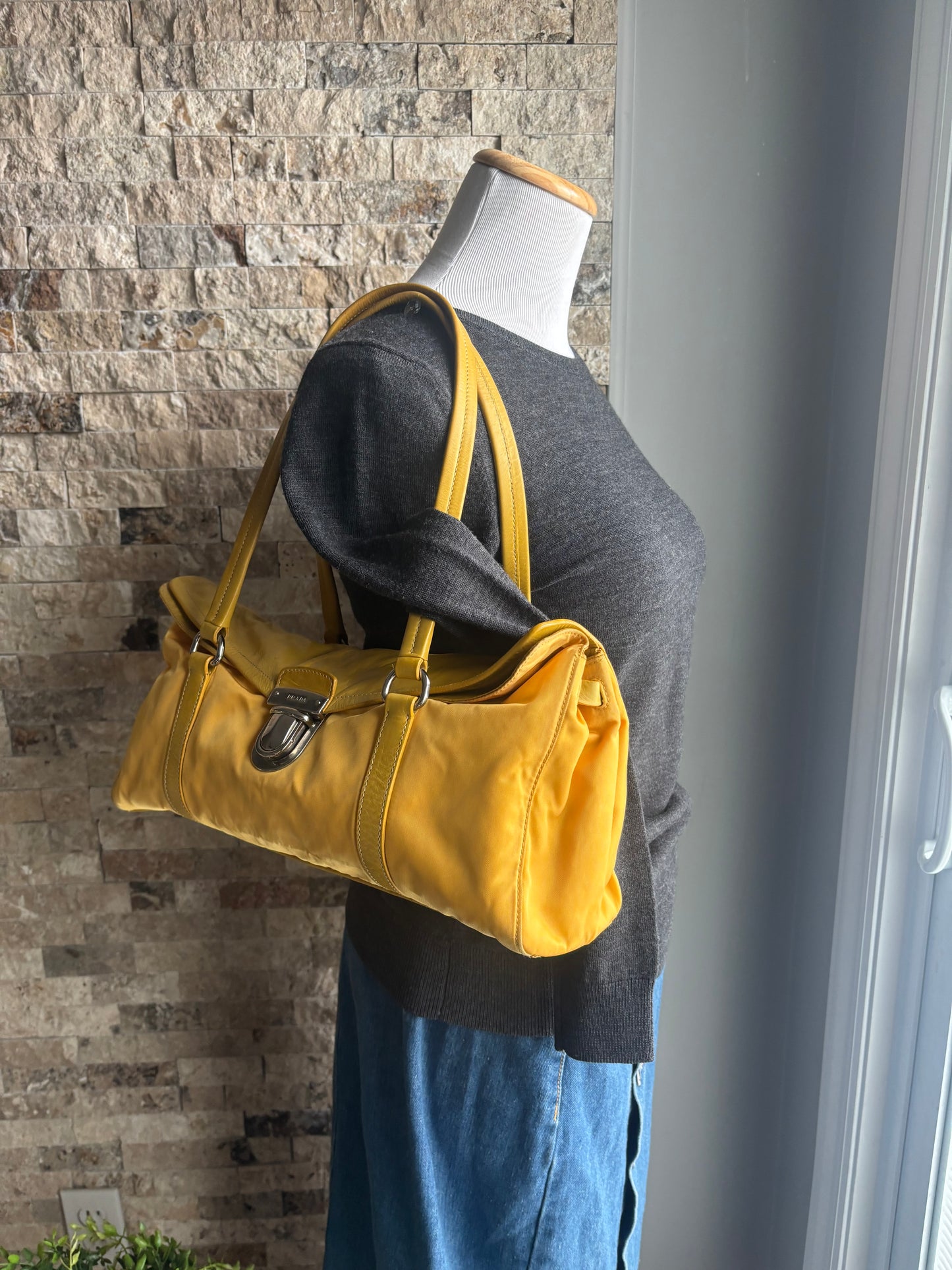 Authentic Prada in Bright Yellow