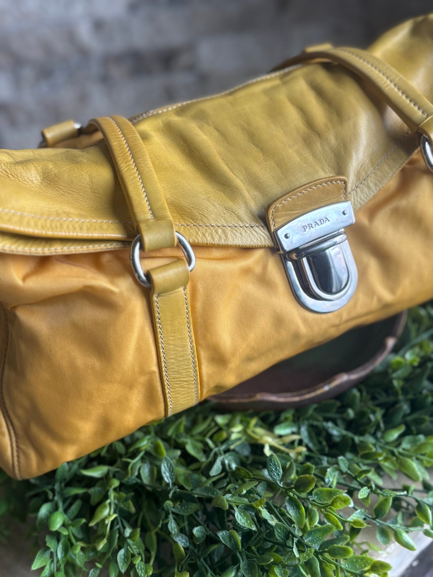 Authentic Prada in Bright Yellow