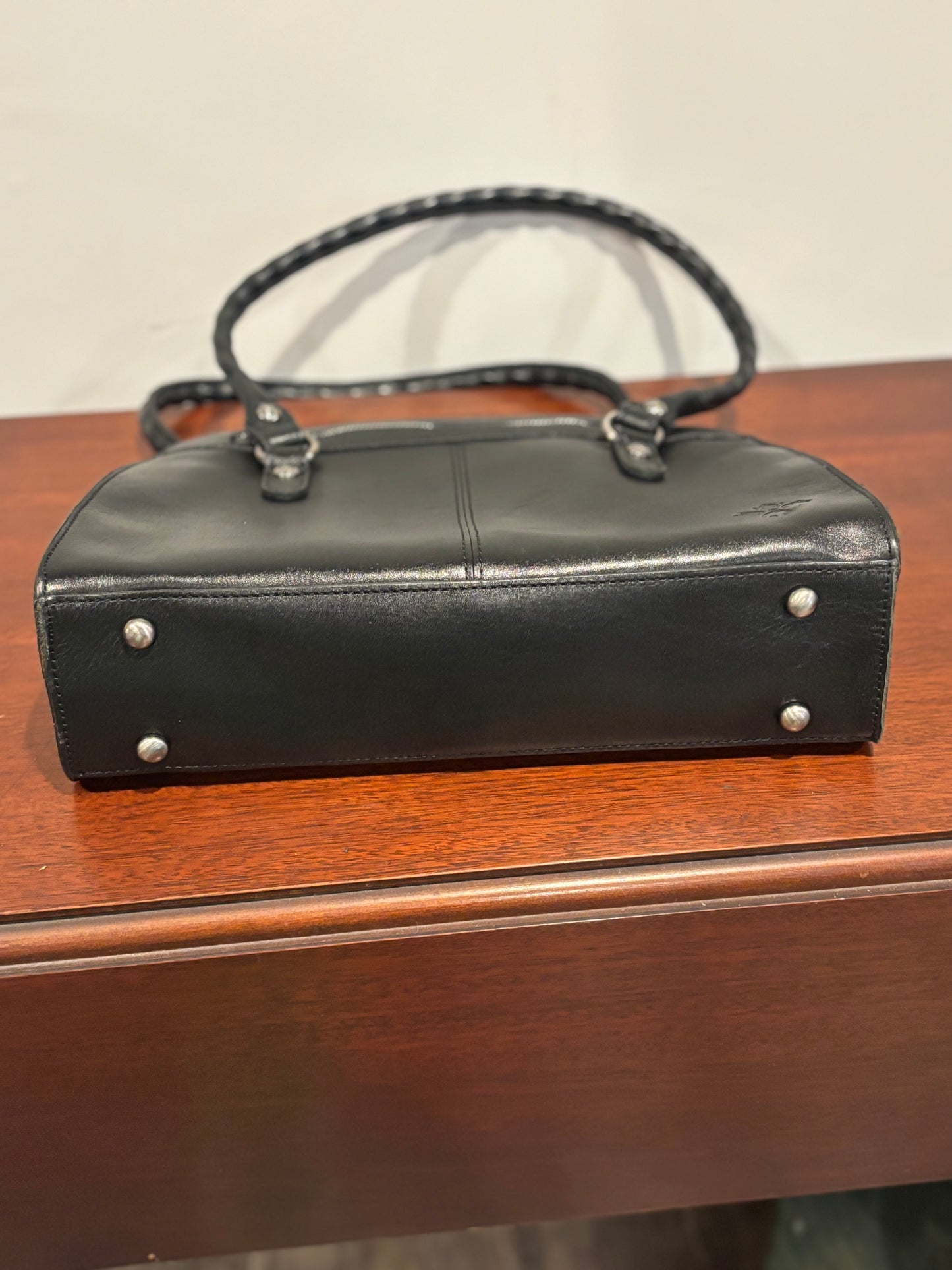 Patricia Nash Black Leather Tote
