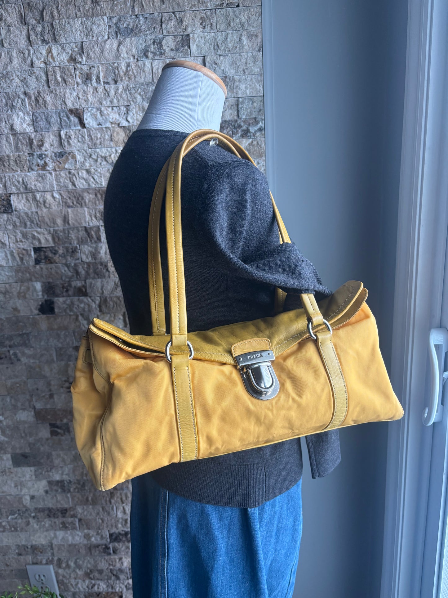 Authentic Prada in Bright Yellow