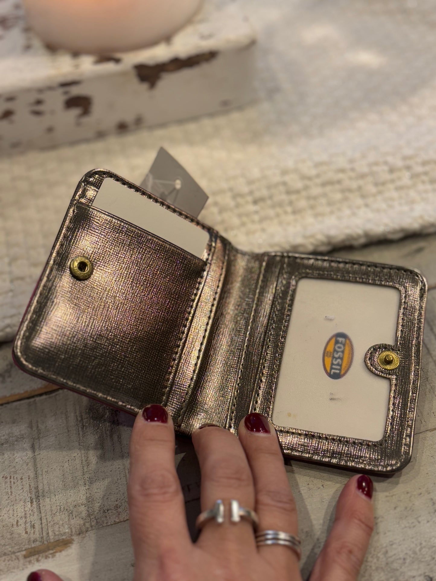 Fossil BiFold Leather Wallet NWT