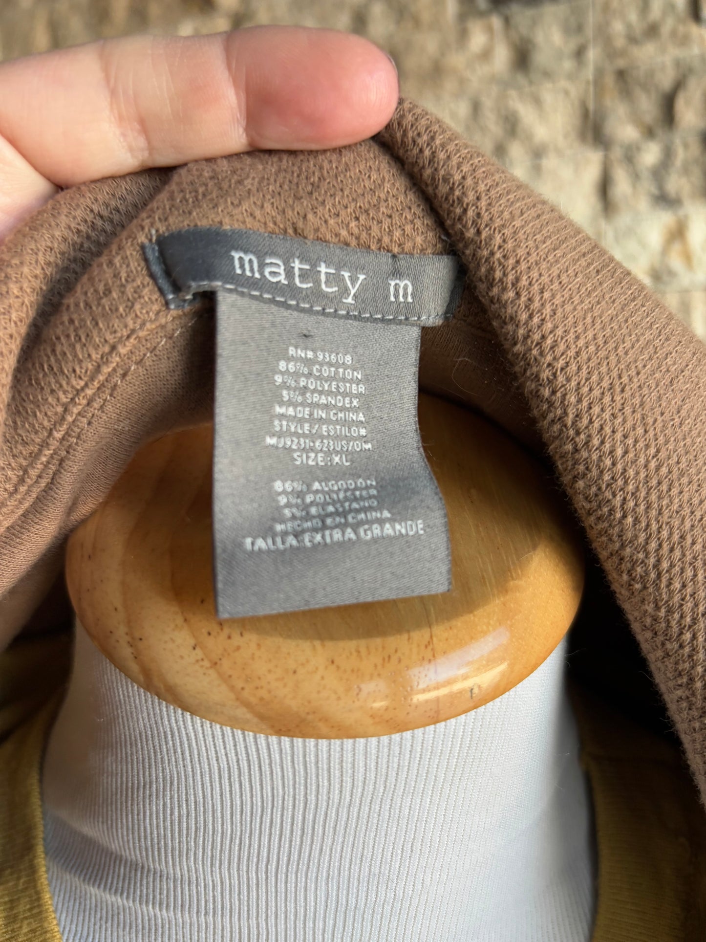 Cotton Tan Blazer XL