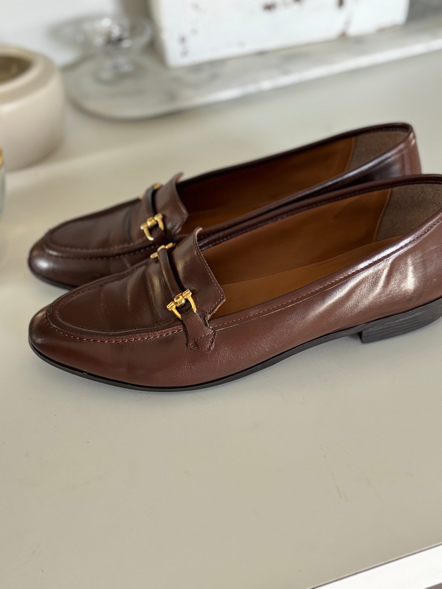 Etienne Aigner Sally Leather Horse-bit Loafer 9