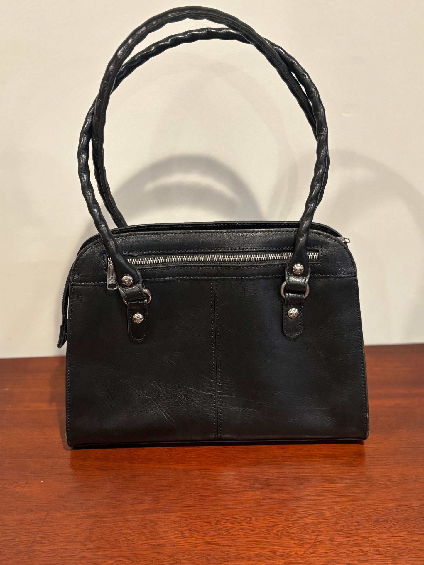 Patricia Nash Black Leather Tote