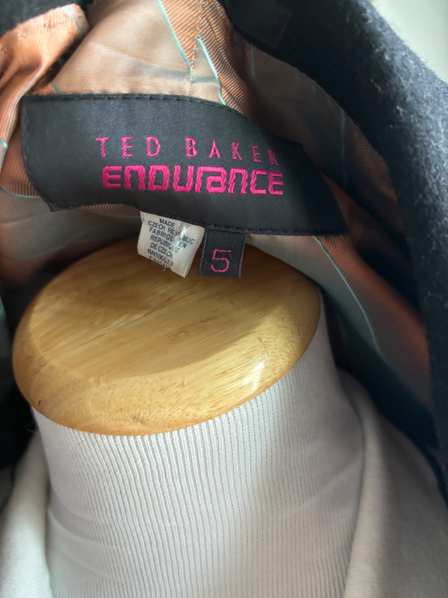 Smart black wool blazer by Ted Baker size small/ 5