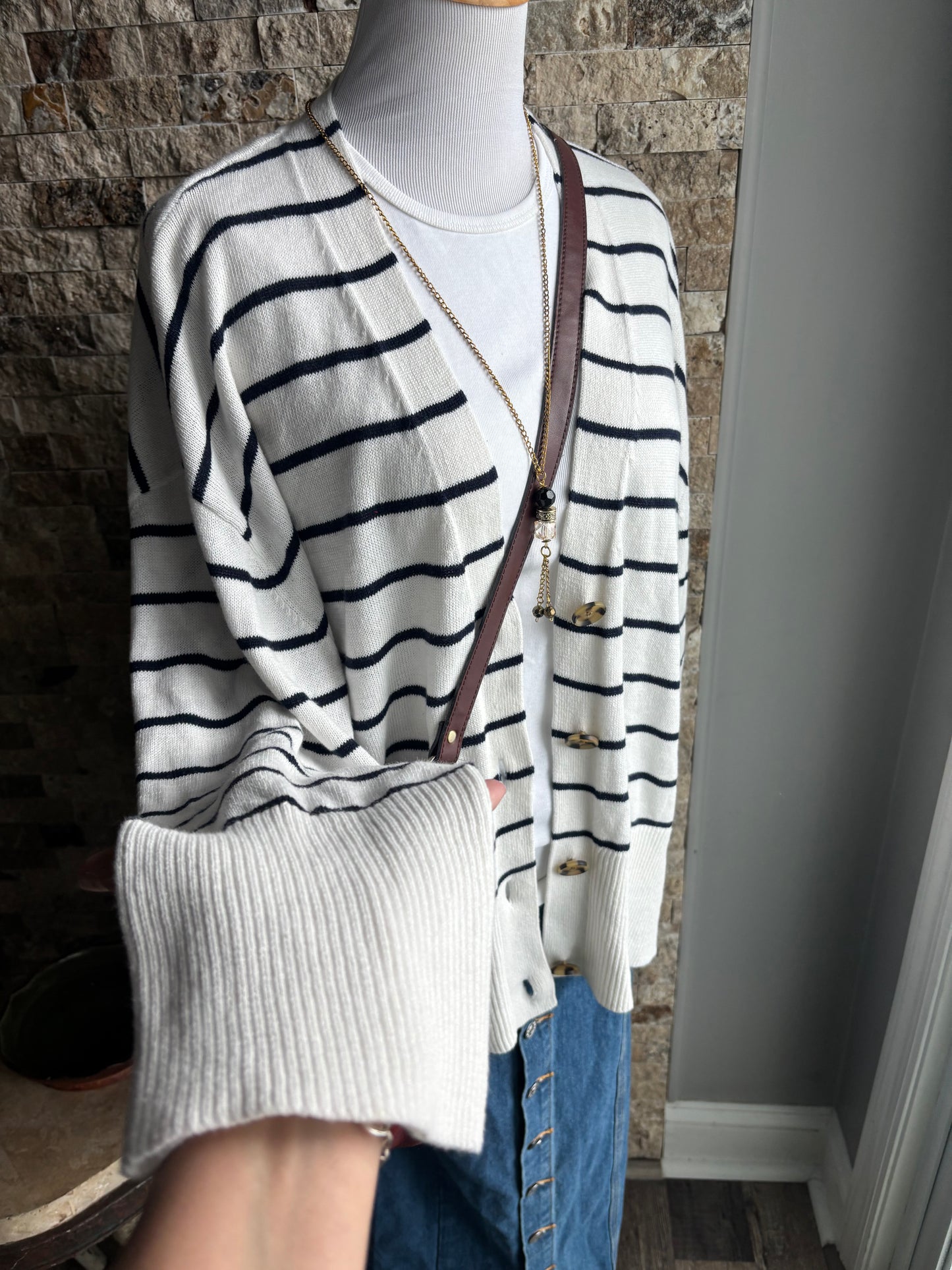 Nautical Gap Lightweight Cardigan Large