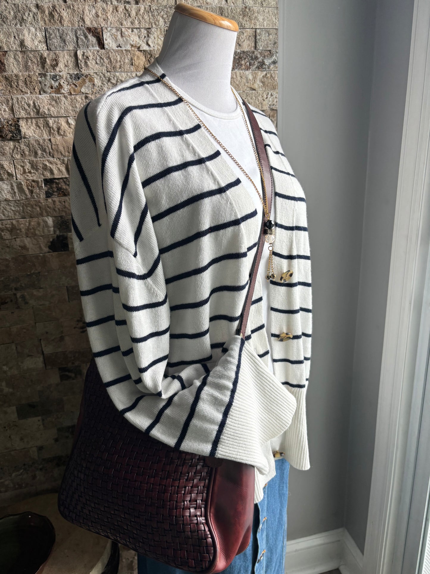 Nautical Gap Lightweight Cardigan Large