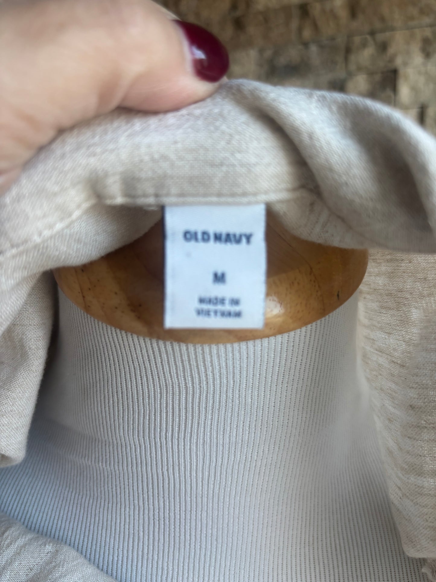 Linen Short Sleeve Button Down Small Petite