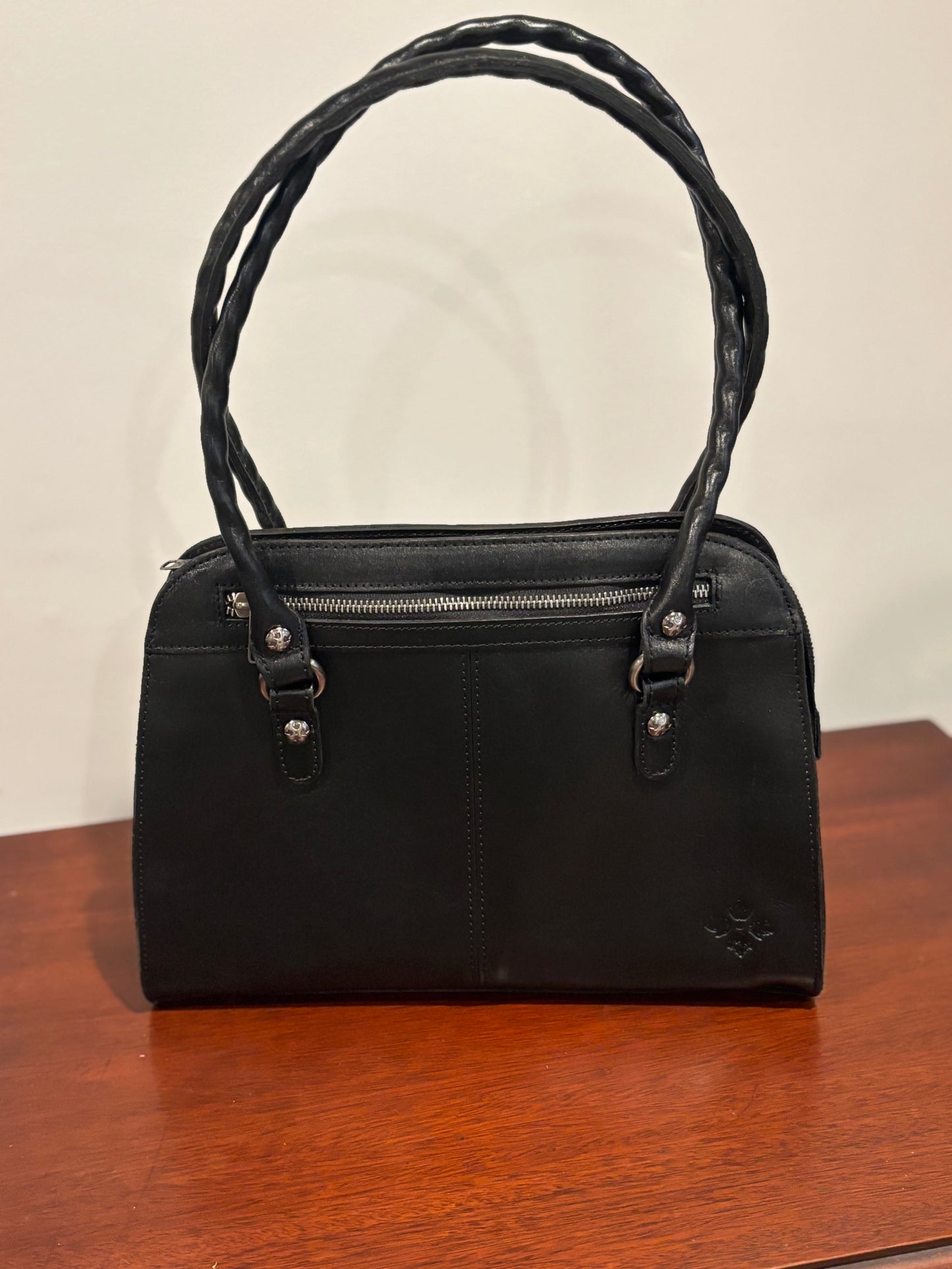 Patricia Nash Black Leather Tote
