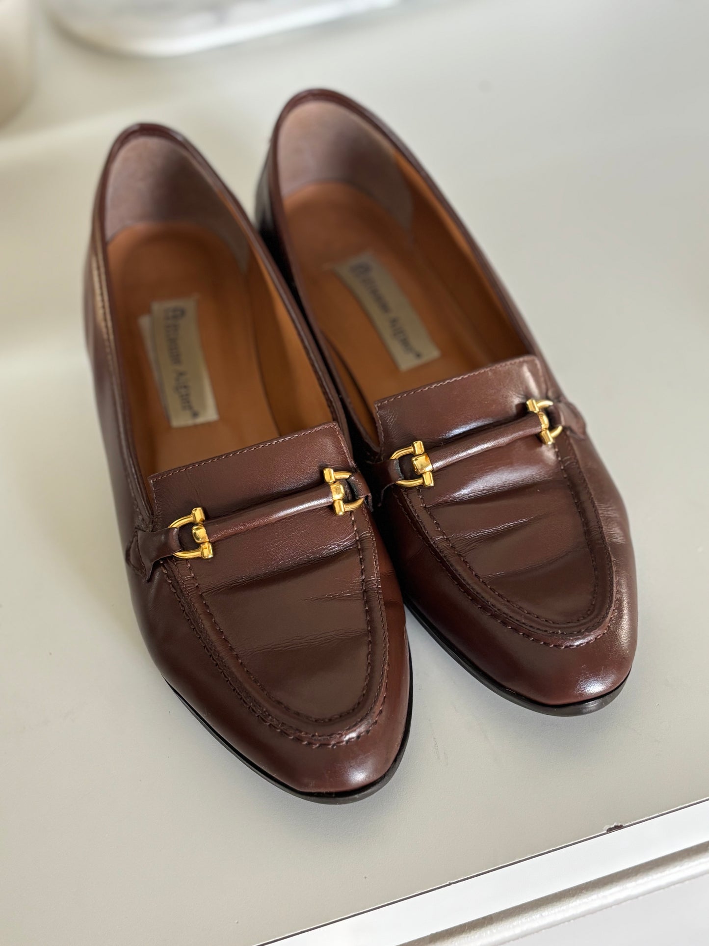Etienne Aigner Sally Leather Horse-bit Loafer 9