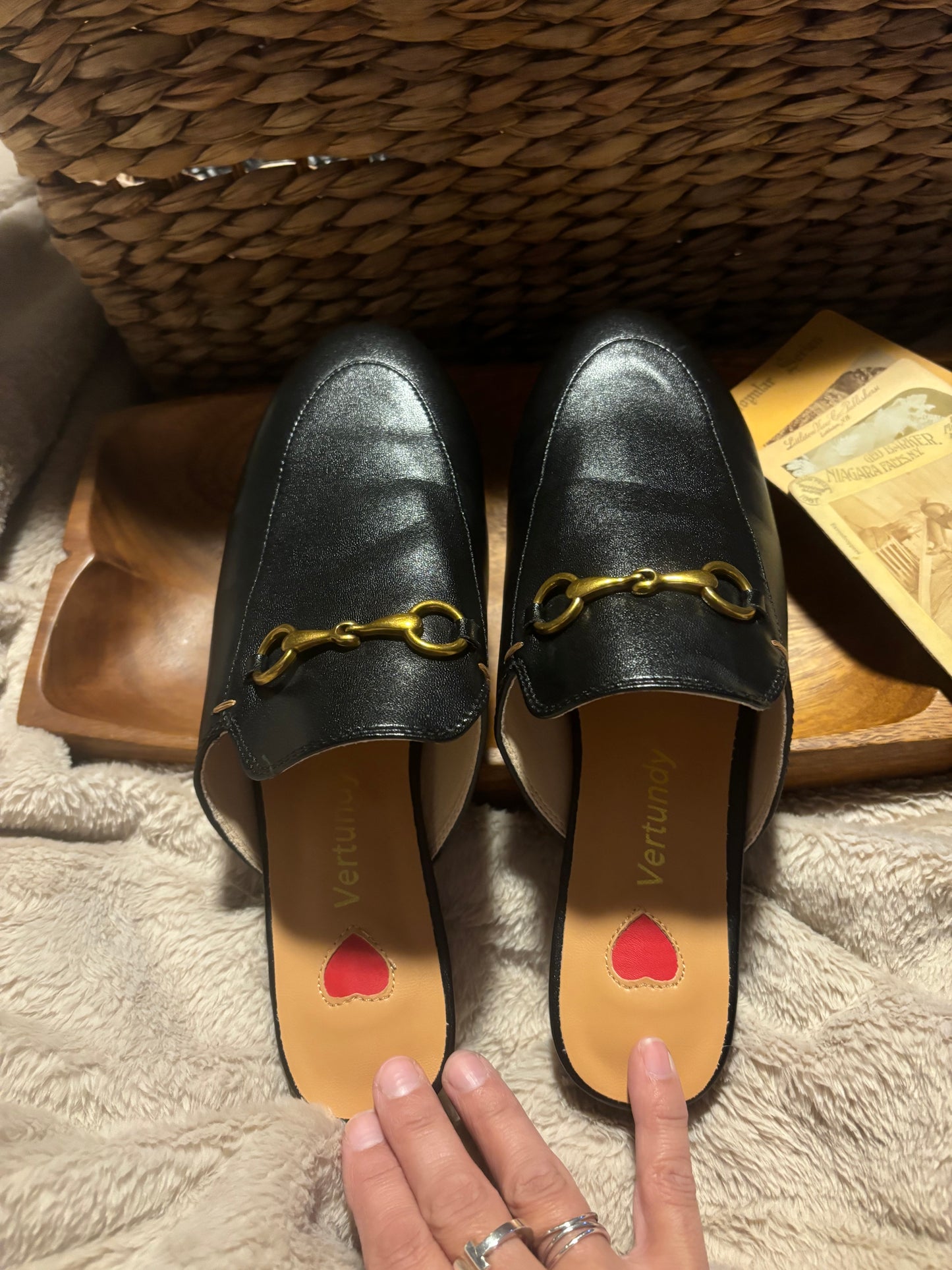 Vertundy Horsebit Mules 8