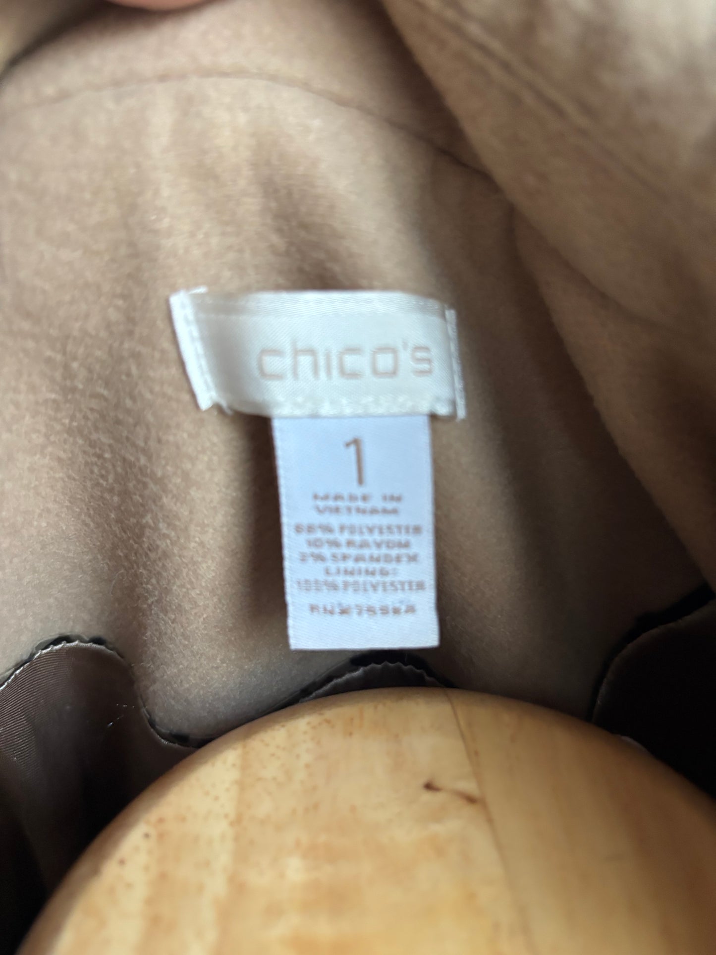 Chicos Classic Wool Jacket Large