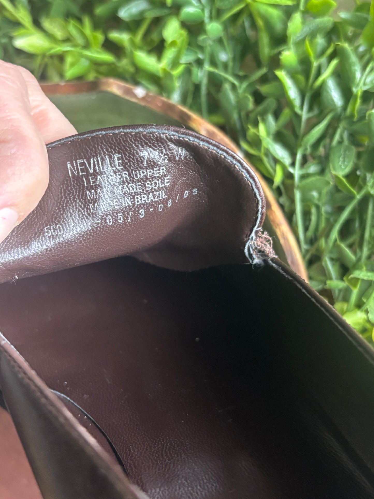 Franco Sarto Genuine Leather Brown Loafers/ 7.5