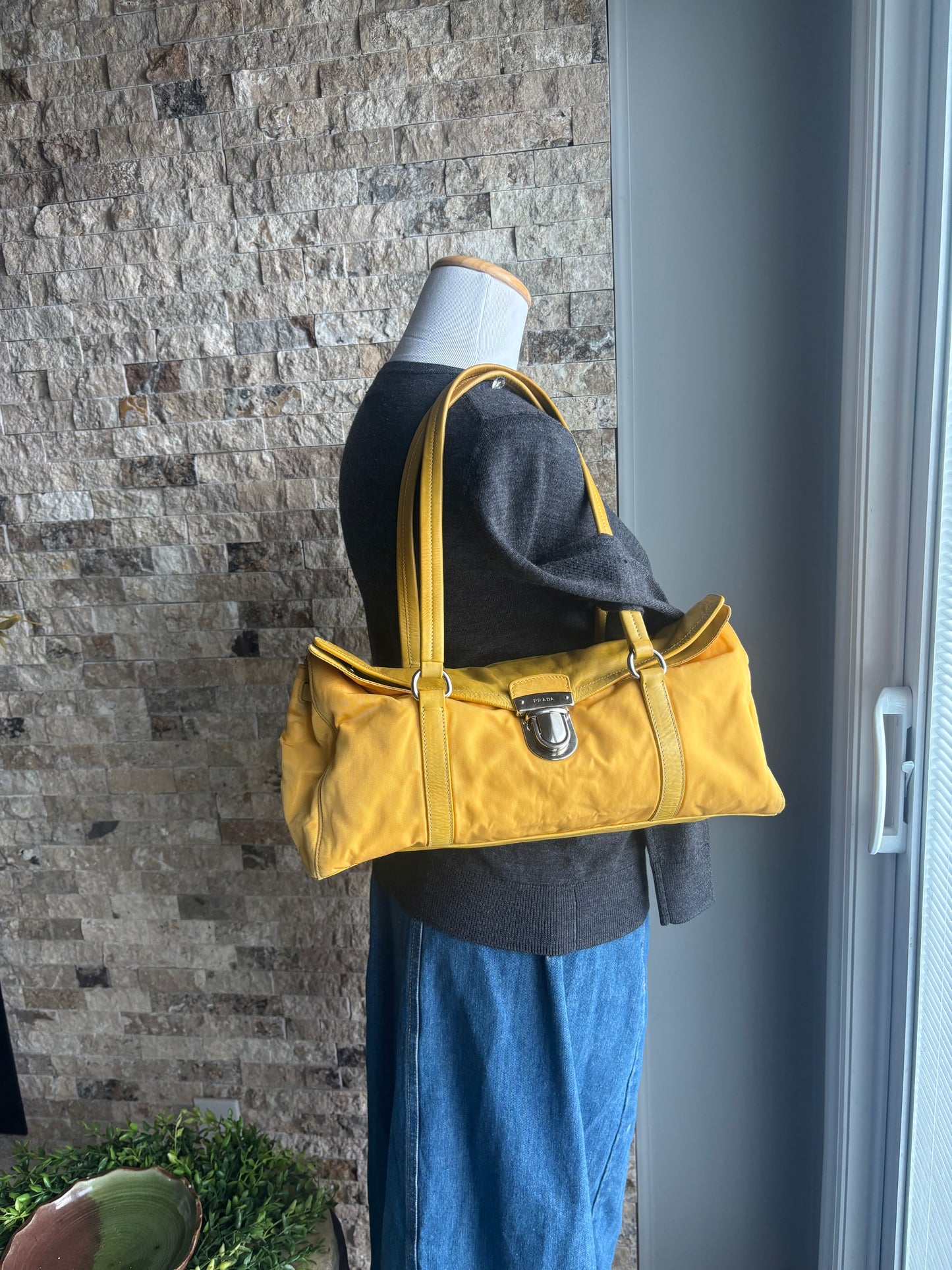 Authentic Prada in Bright Yellow
