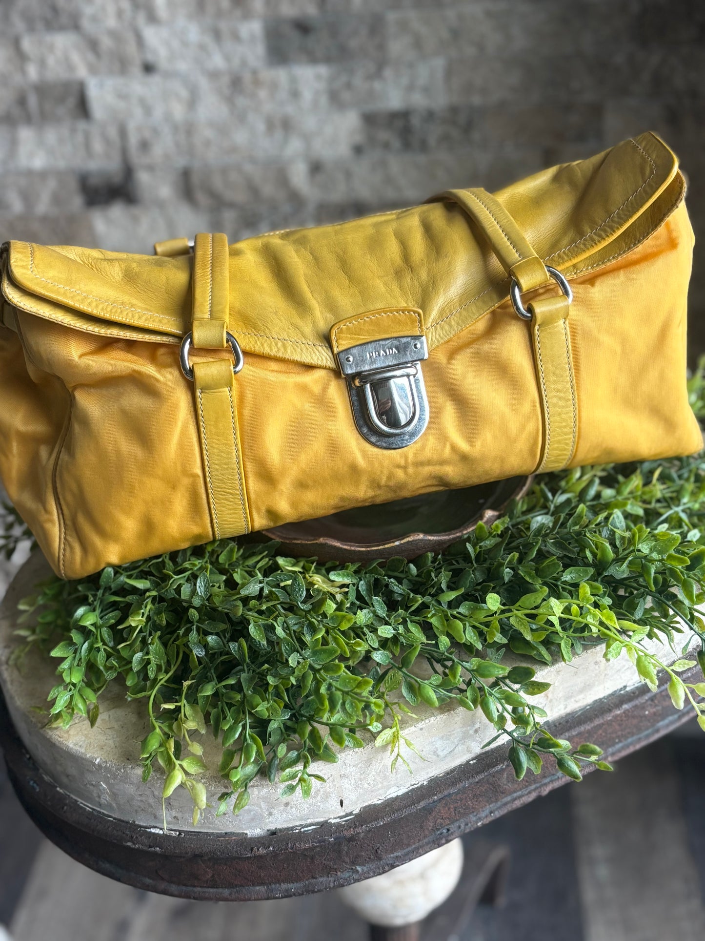 Authentic Prada in Bright Yellow