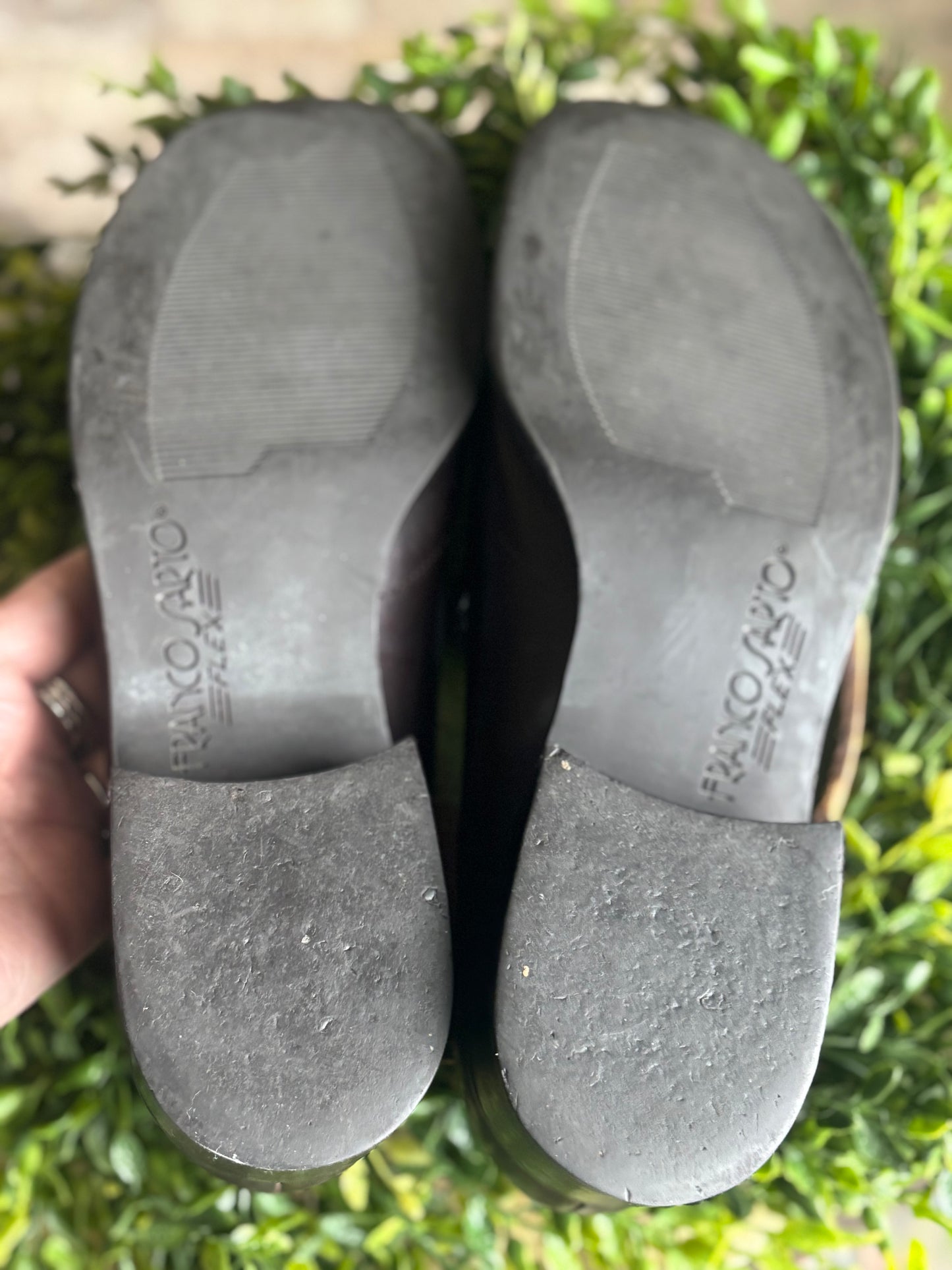 Franco Sarto Genuine Leather Brown Loafers/ 7.5