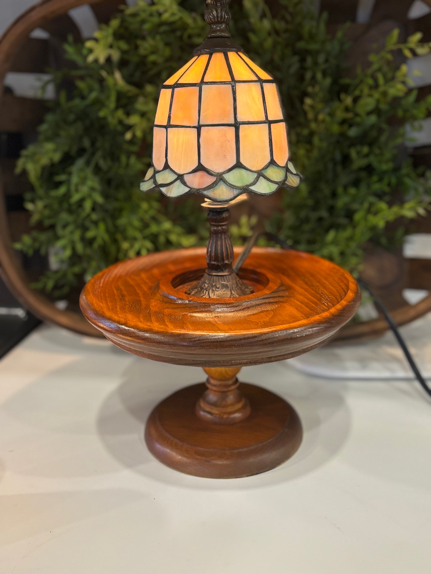 Vintage Wooden Candle Holder for Tammy