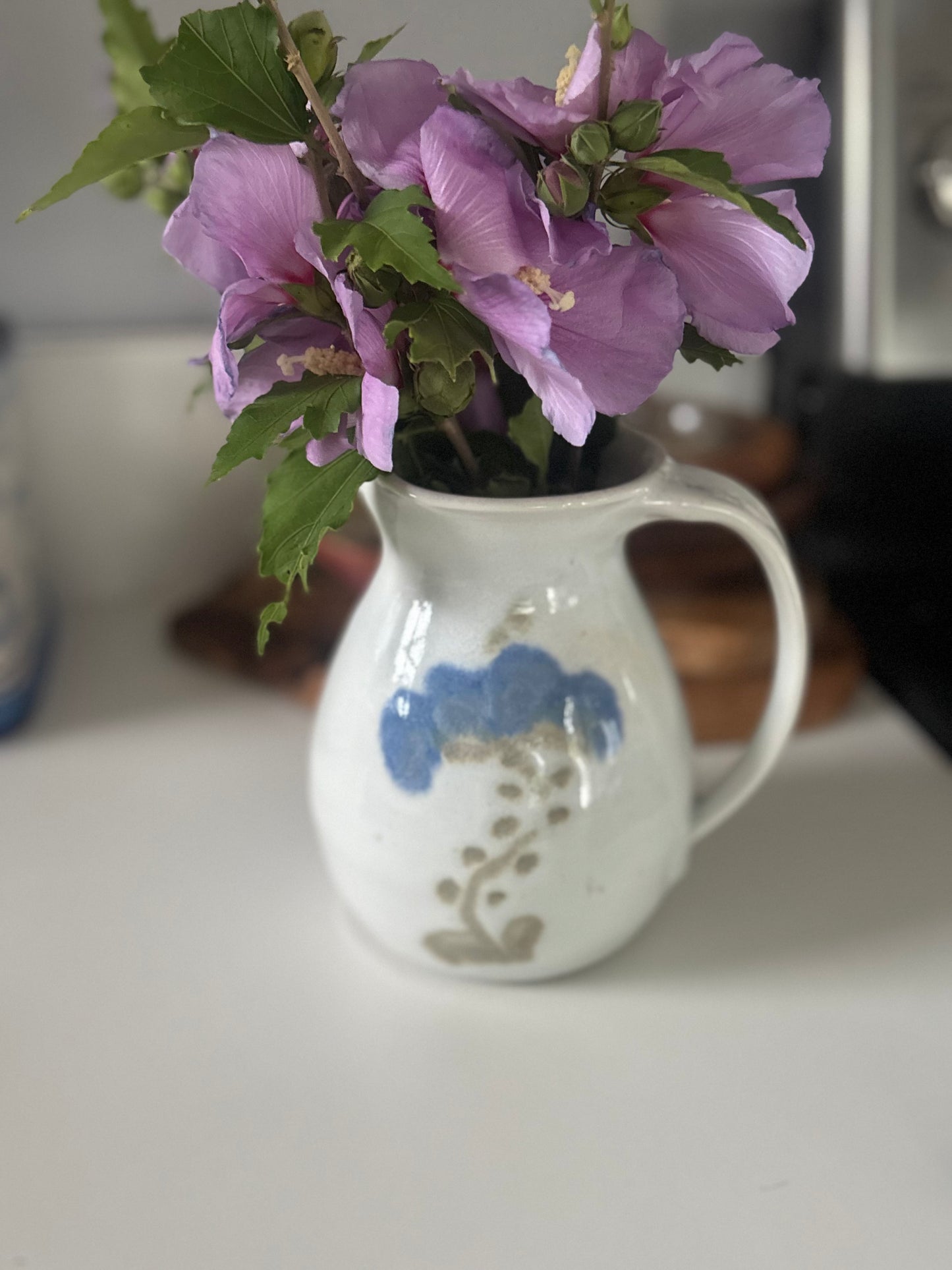 Perfect Pitcher with Blue Flowers