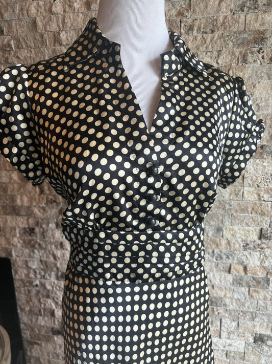 Vintage Polka Dot dress/size 10