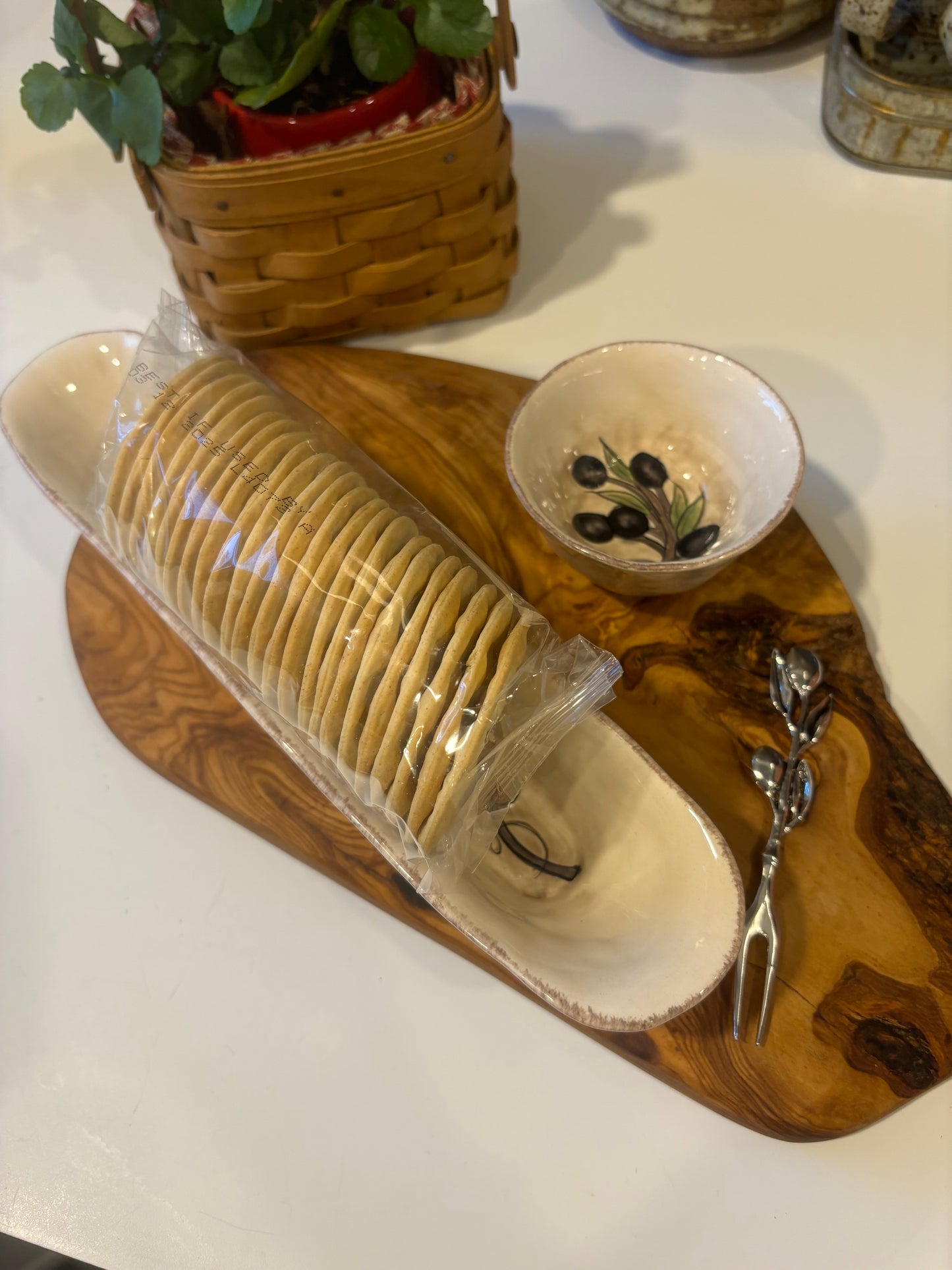 Ceramic hand painted Charcuterie dish set