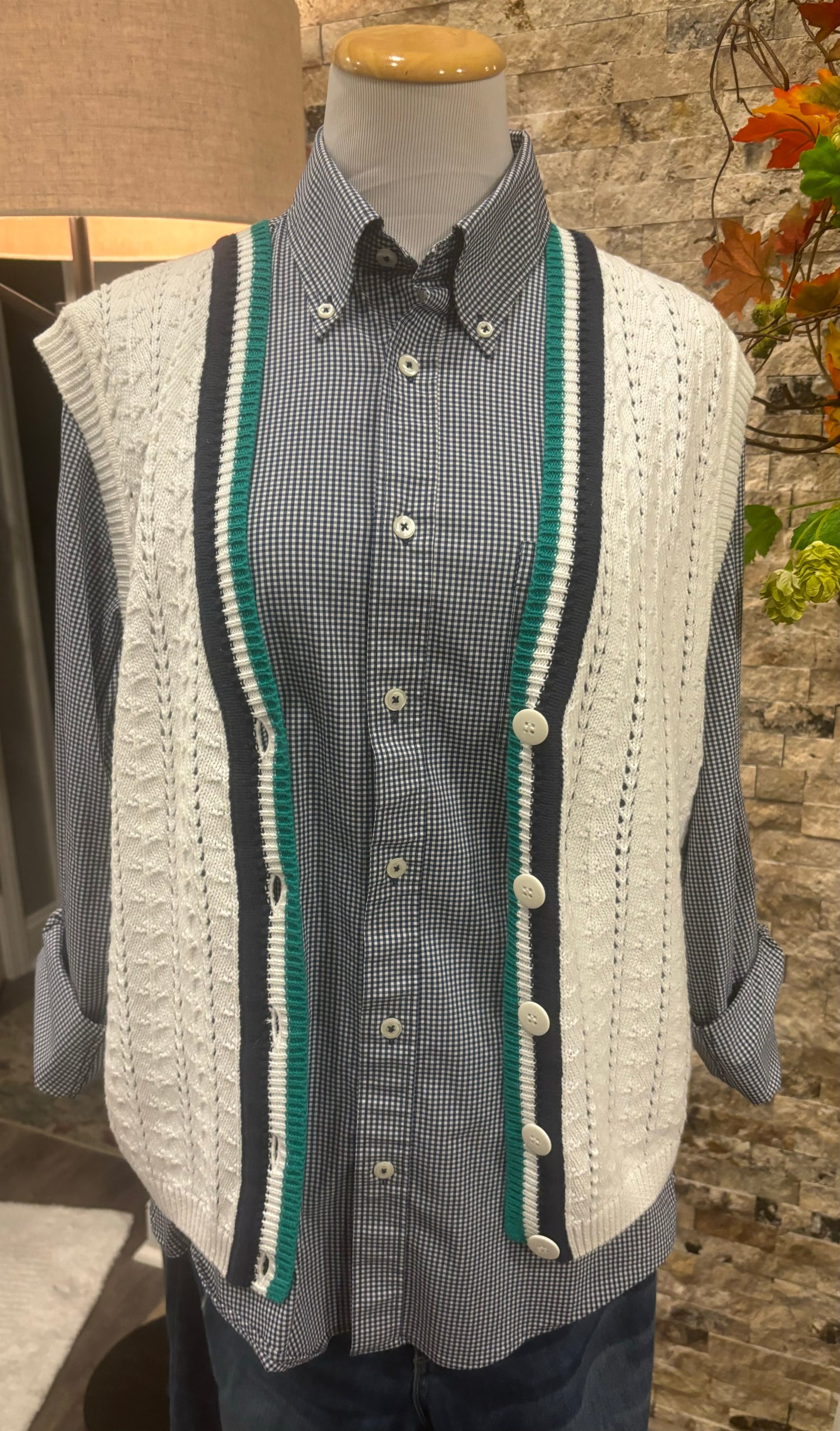 Vintage Tennis Sweater Vest size medium