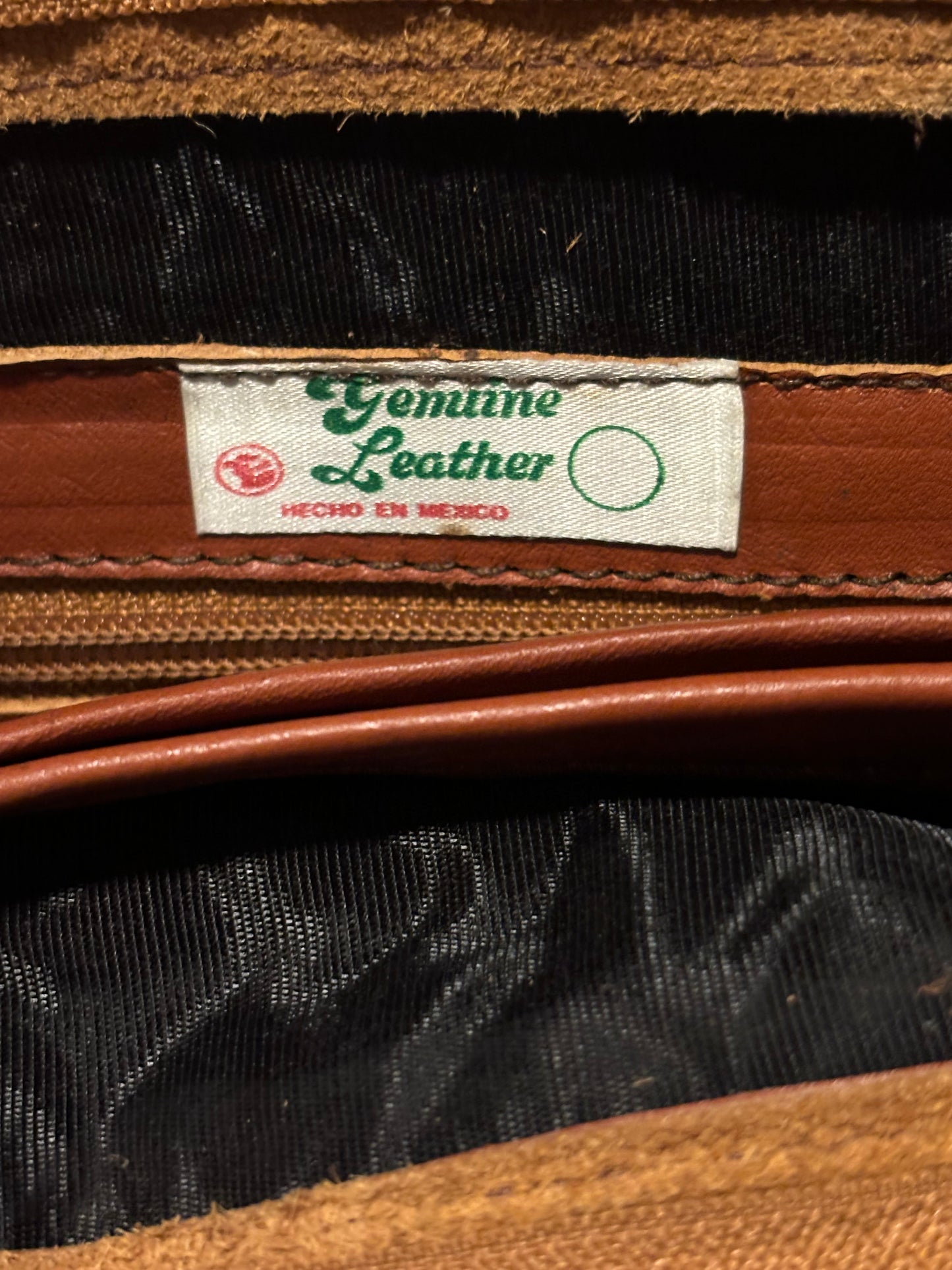 Vintage leather Messenger bag