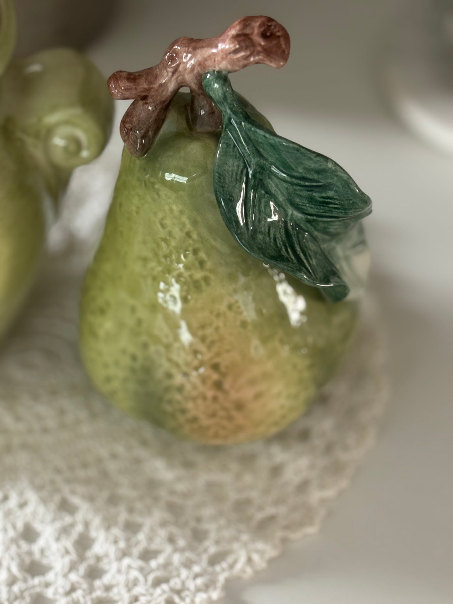 Vintage ceramic pear