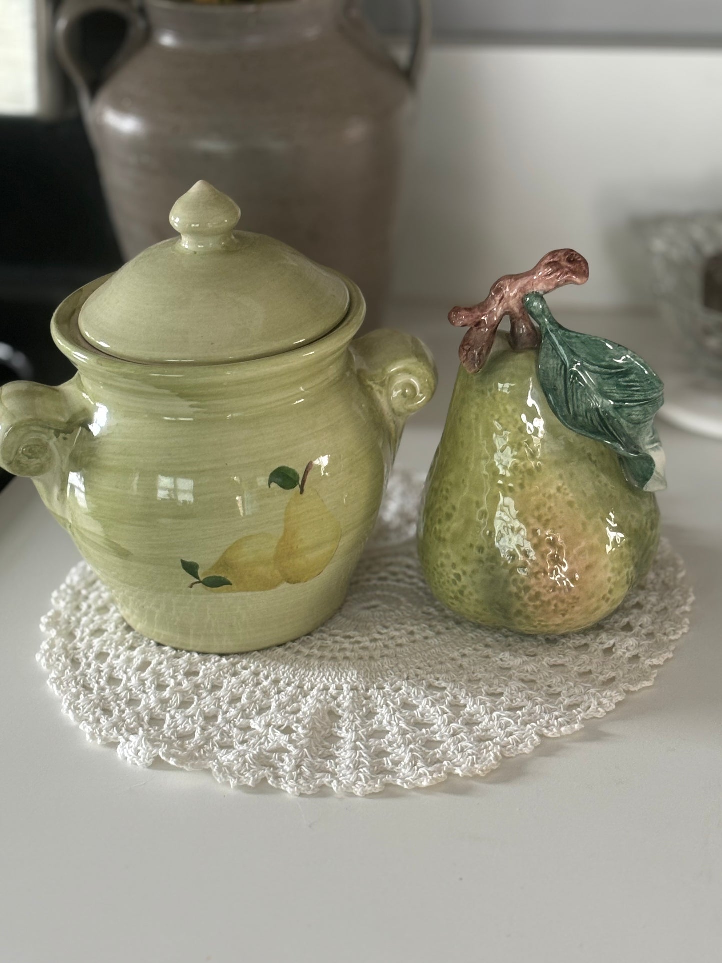 Vintage ceramic pear