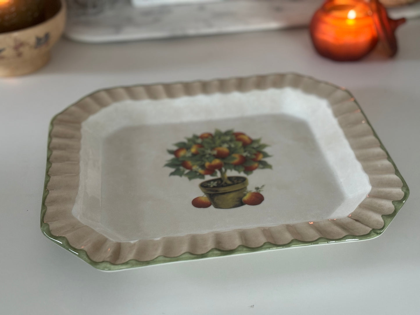 Italian Ceramic Tray Dish