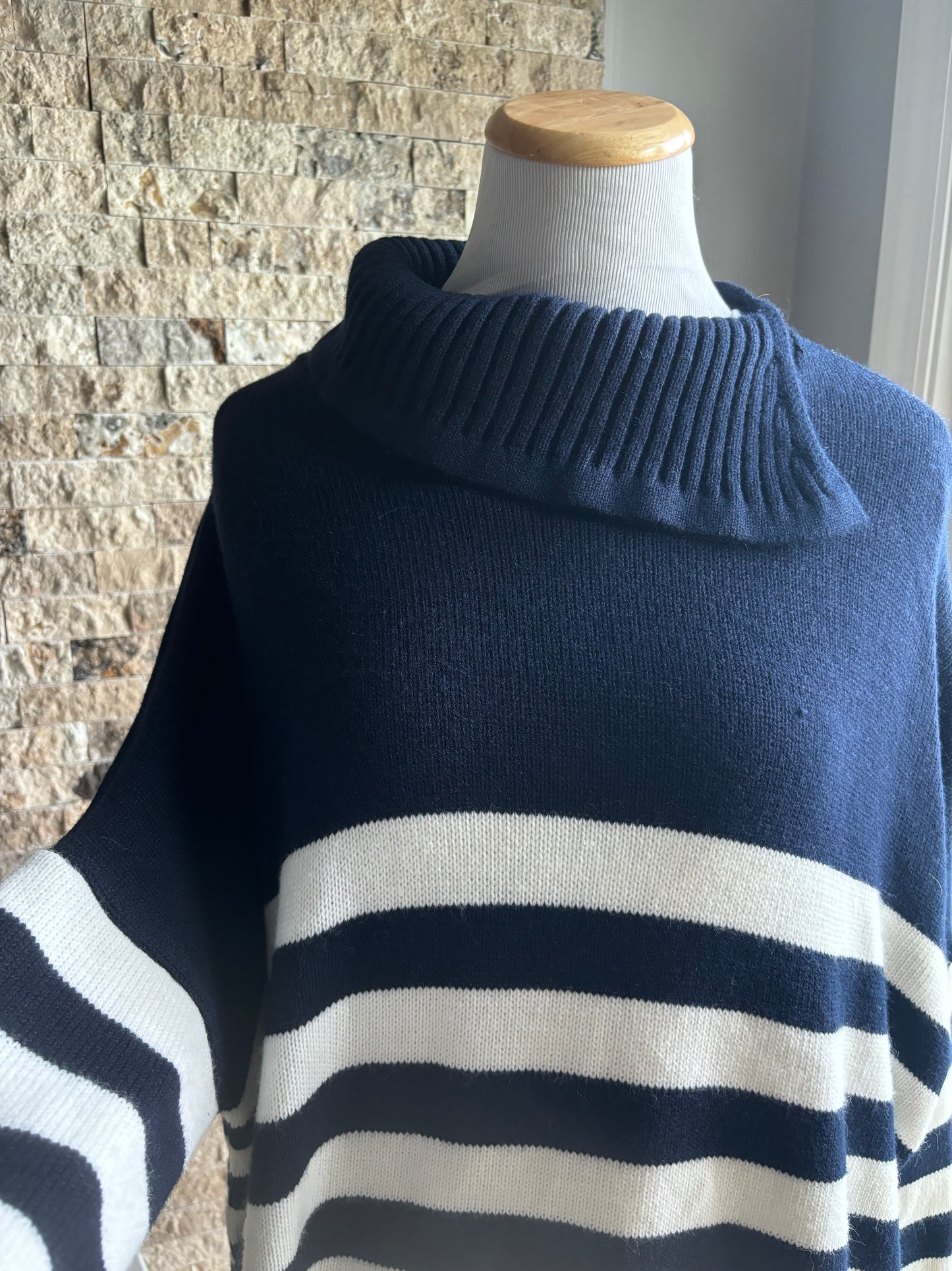 Mersea oversized Coastal vibes sweater with collar