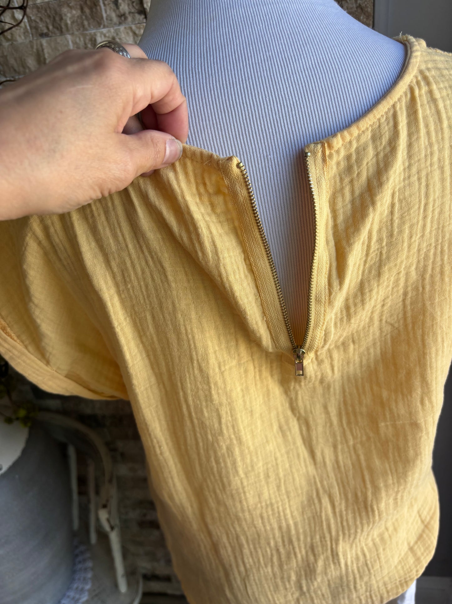Olive and Oak Lemon Yellow Top Medium
