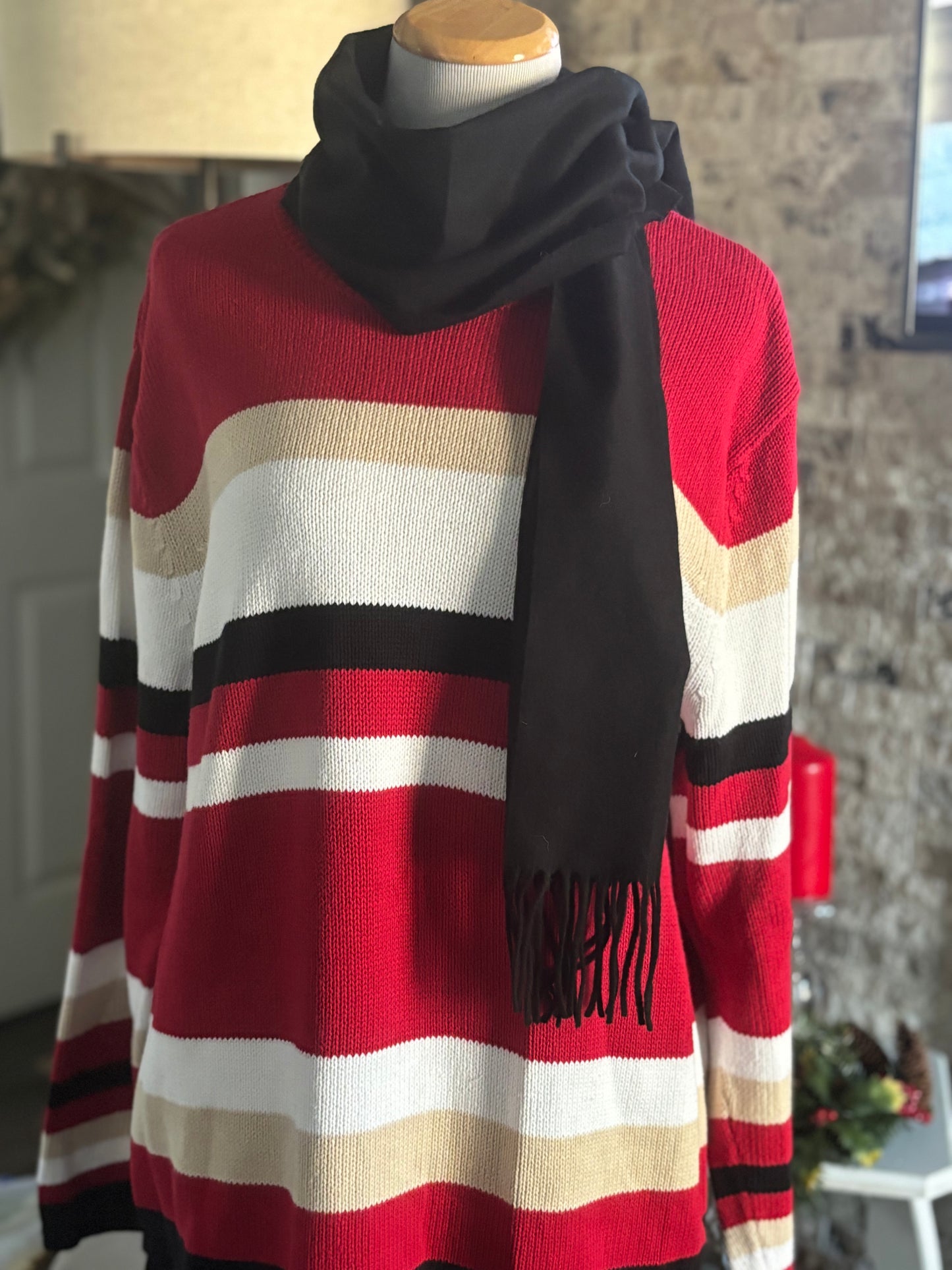 Croft and Barrow Striped Sweater/ Size 1X