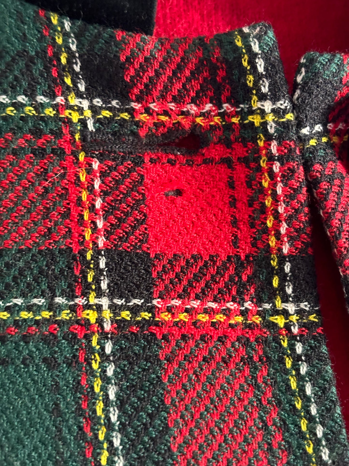 Tartan Plaid Wool Blazer/Size 12