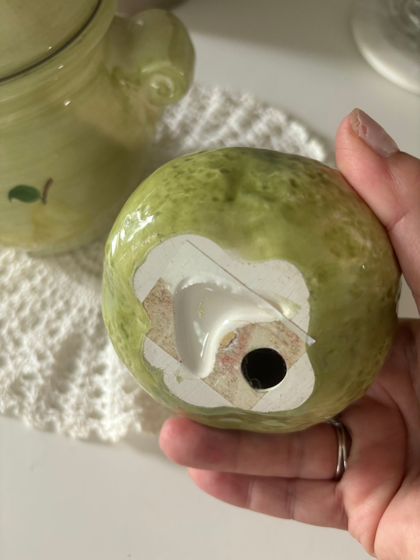 Vintage ceramic pear