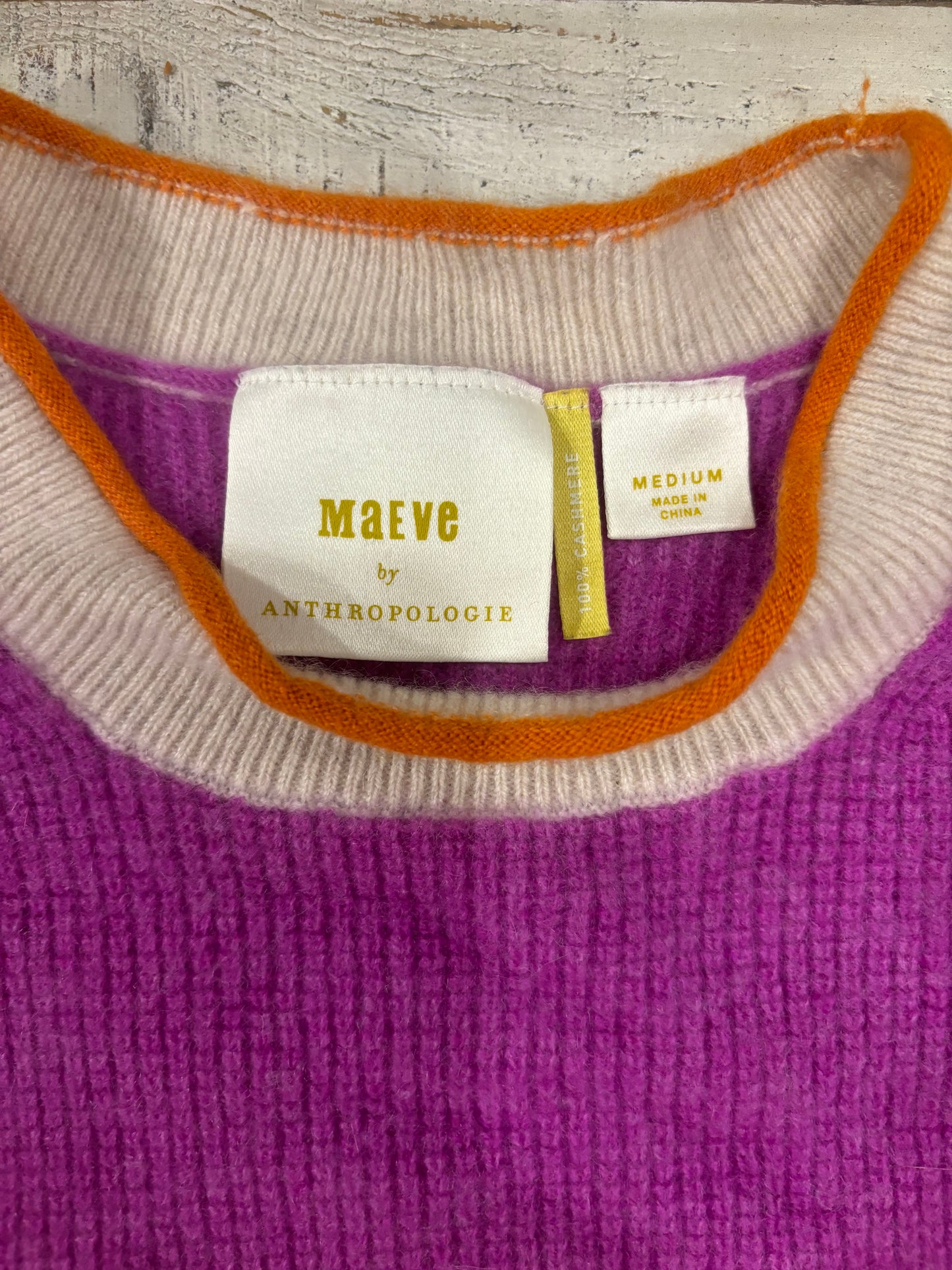 Maeve by Anthropologie Cashmere Sweater/ Size medium