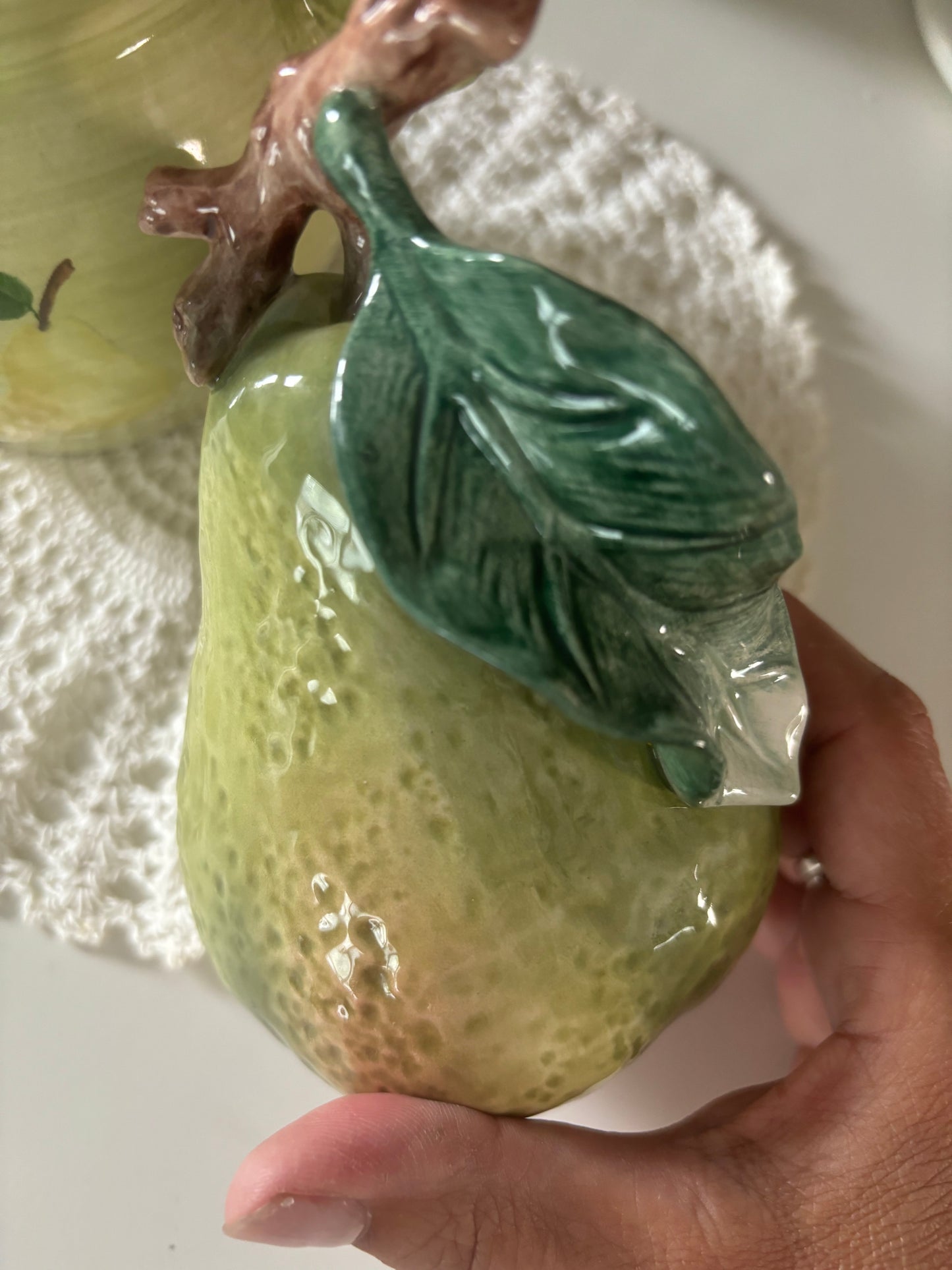 Vintage ceramic pear