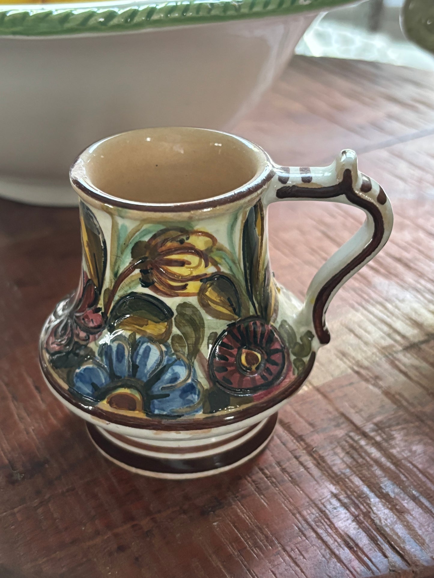 Hand painted Pottery mini pitcher