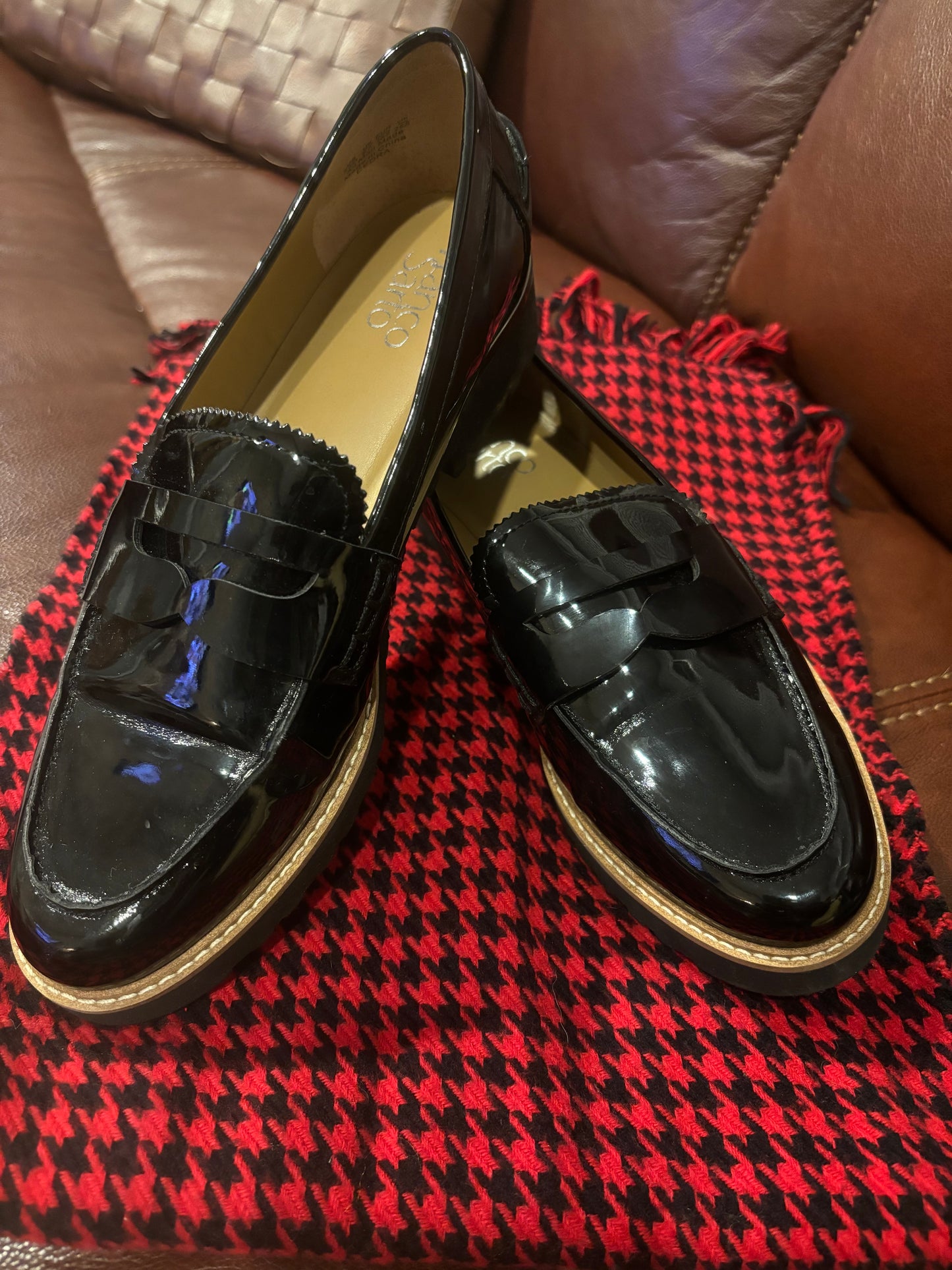 Franco Sarto Patent Leather Loafers/ Size 8.5