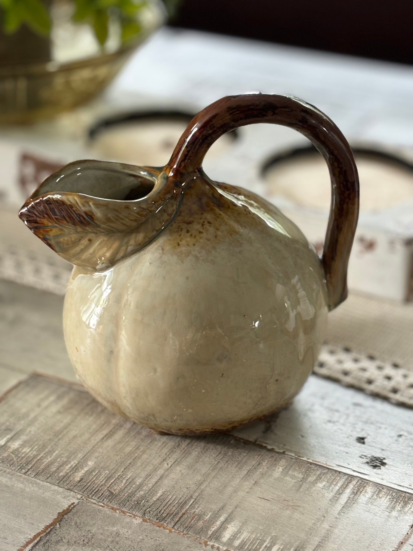 Ceramic Floral Stem pitcher