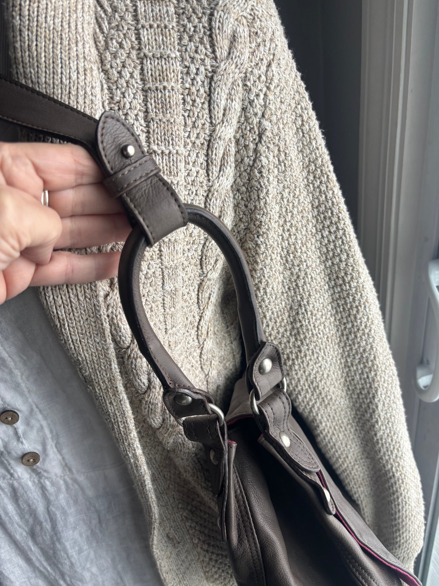 Garnet Hill Italian Leather Purse