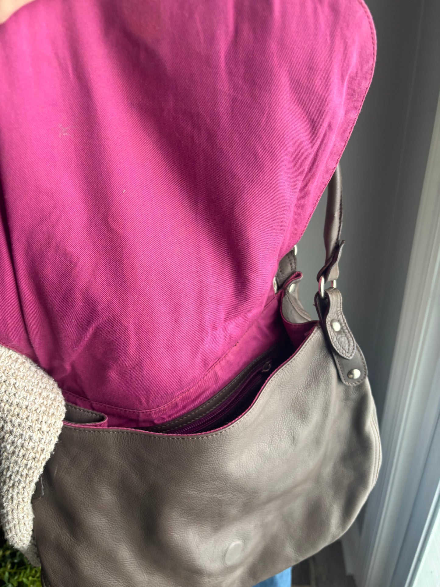 Garnet Hill Italian Leather Purse