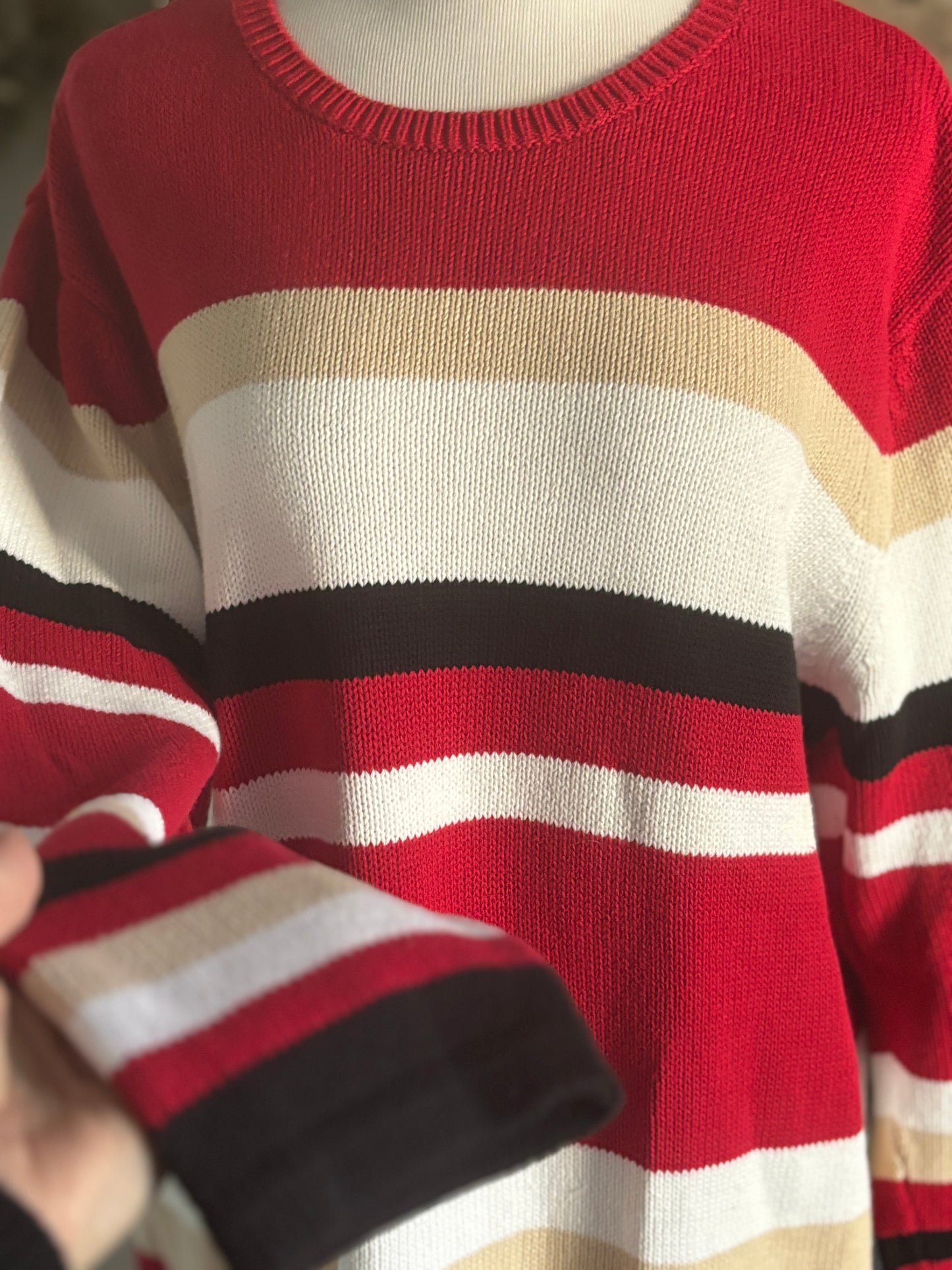 Croft and Barrow Striped Sweater/ Size 1X