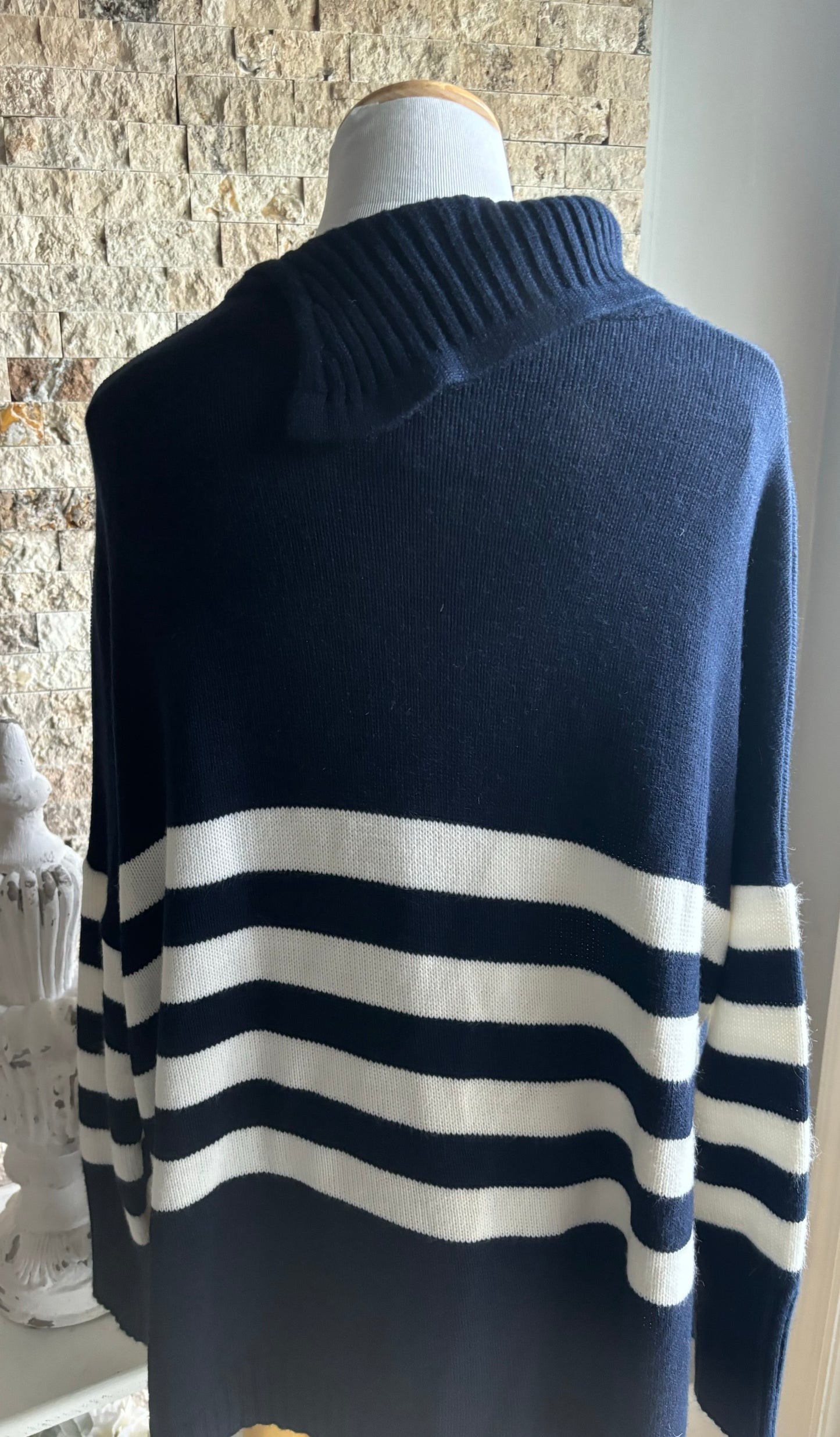 Mersea oversized Coastal vibes sweater with collar