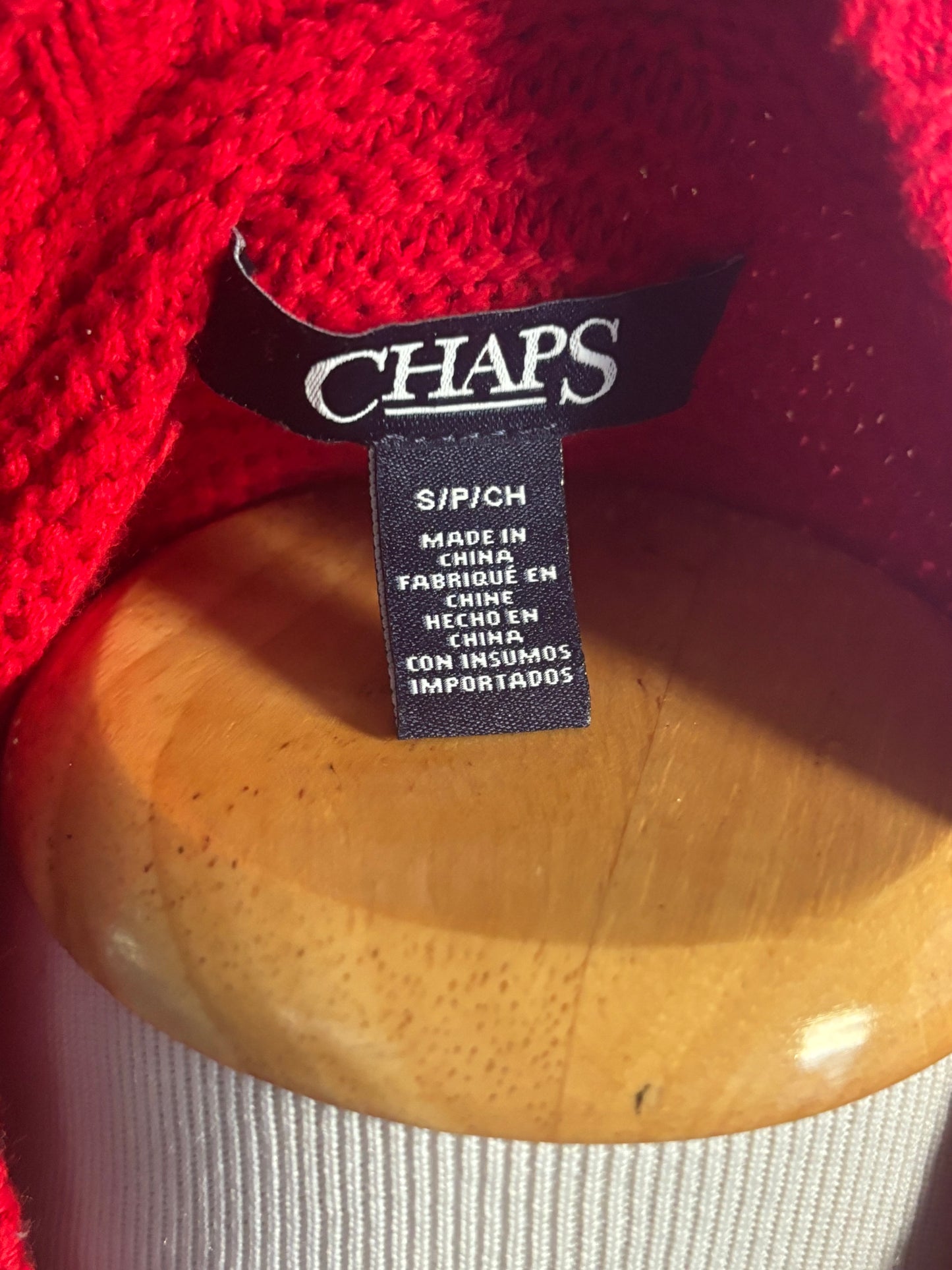 Chaps Cheery Crewneck/Size Medium