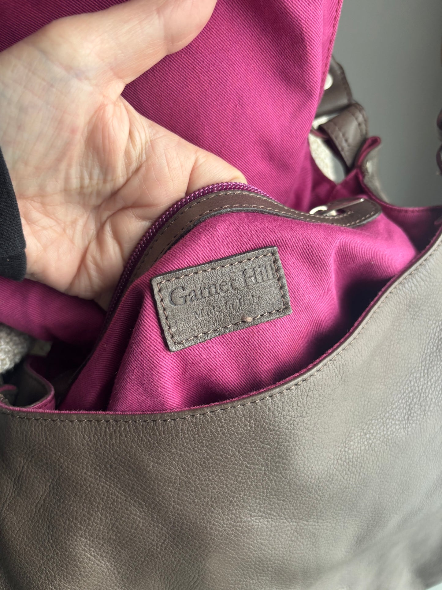 Garnet Hill Italian Leather Purse