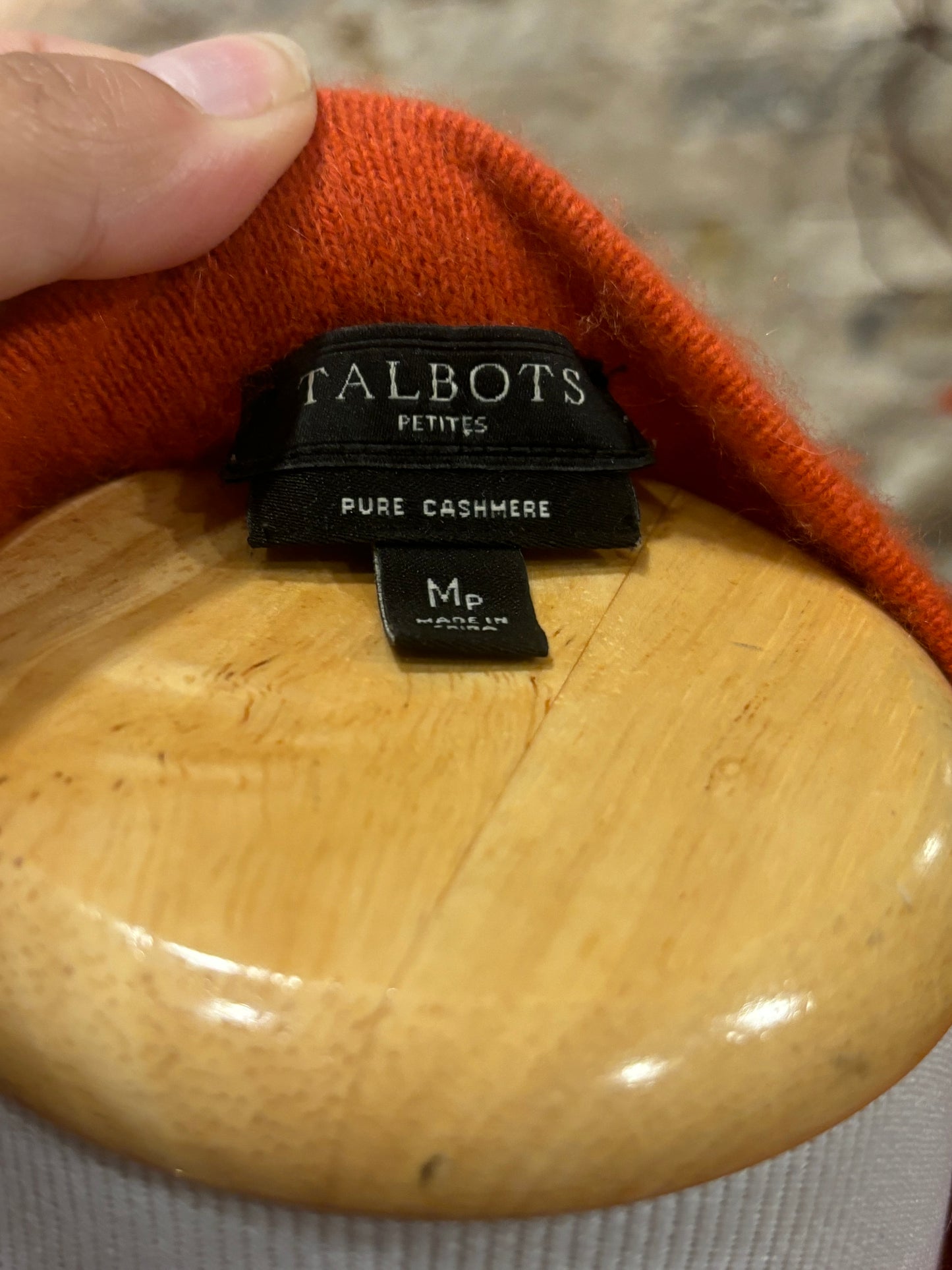 Talbots Cashmere 3/4 sleeve Sweater size medium petite