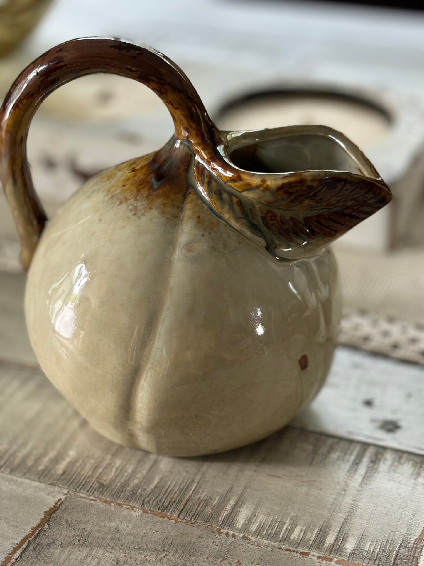 Ceramic Floral Stem pitcher