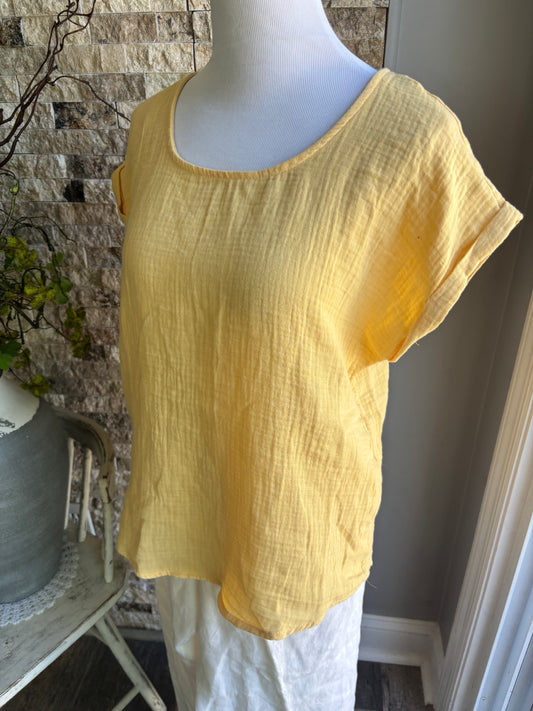 Olive and Oak Lemon Yellow Top Medium